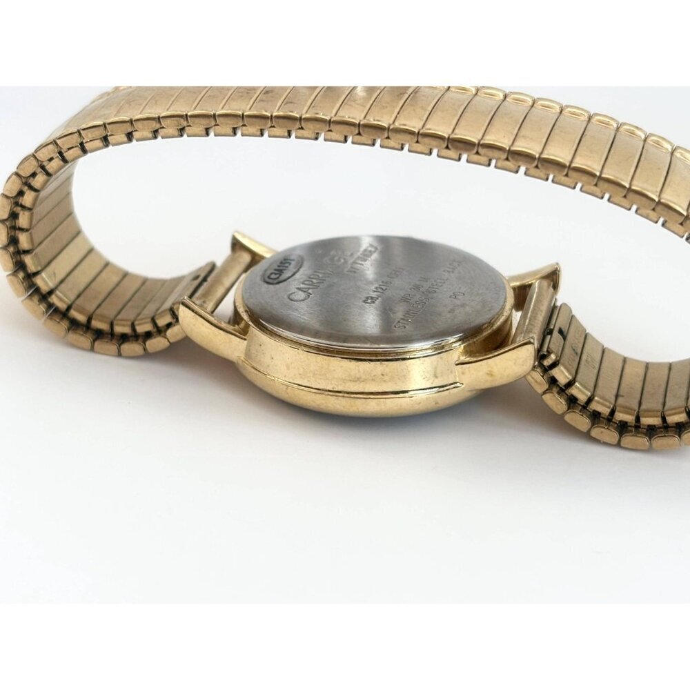 Carriage by Timex C3A151 BACK LIT! Gold Toned Vintage Wristwatch - 28mm - WORKS! - Picture 7 of 13